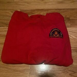 red oversized vintage crewneck